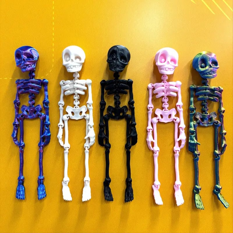 ๐3D Printed Vintage Skeleton Magnetic Figurine ๐