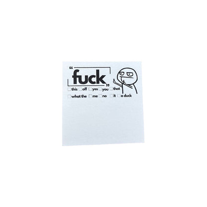 💝 Fresh Outta Fucks Pad and Pen