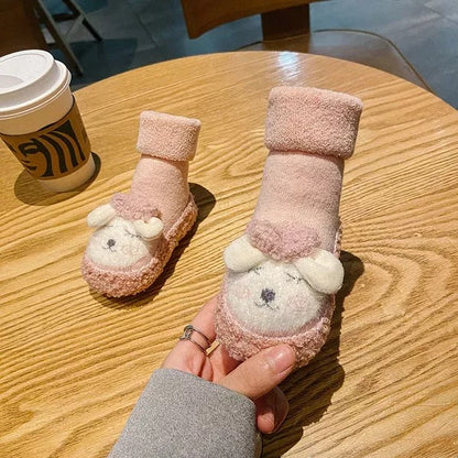 👶Baby Cartoon Plush Cotton Toddler Shoes