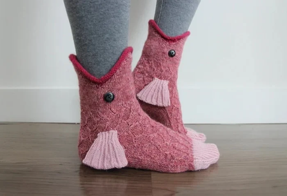 🎅Hot Sale- 3D Knit Crocodile Socks