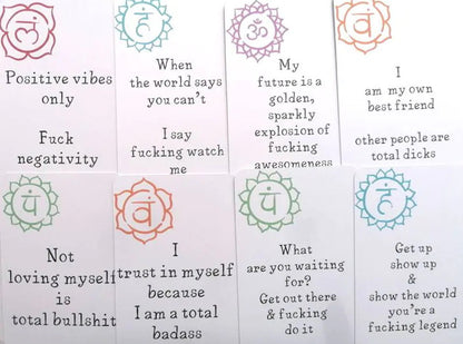 🎅Funny Affirmation Card Gift With Storage Pouch🎁