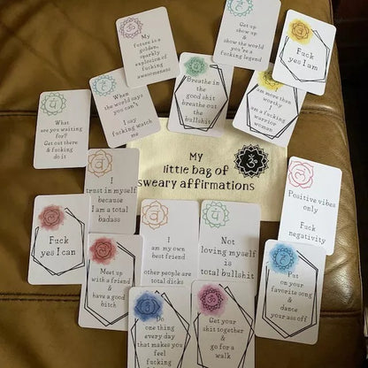 💟Funny Affirmation Card Gift With Storage Pouch💞