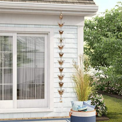 🔥NEW ARRIVAL🔥Rain Chain Metal Garden Art Gift for Mom🦋