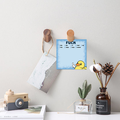 🤣Funny Middle Finger Duck Sticky Notes💥
