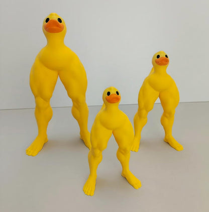 🦆💪Middle Finger Muscular Legs Duck