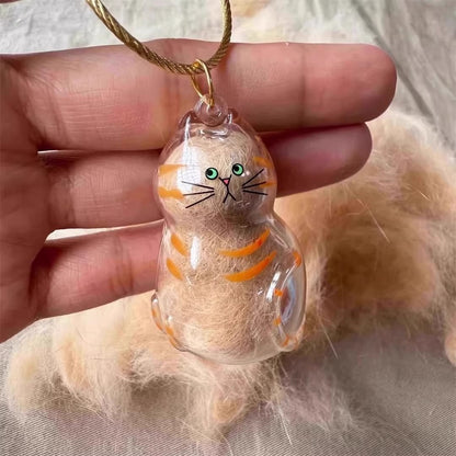 Fur-ever Loved Cat Hair Memorial Pendant